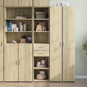 Aparador de madera de ingeniería roble Sonoma 40x42,5x185 cm