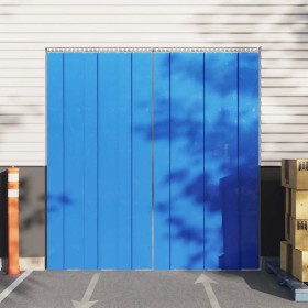 Tira de cortina para puertas PVC azul 200x1,6 mm 50 m