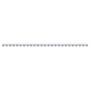 Riel de cortina acero inoxidable plateado 1 m