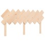 Bed frame with solid wood headboard 160x200 cm by vidaXL, Beds and slatted bases - Ref: Foro24-3193476, Price: 133,05 €, Disc...
