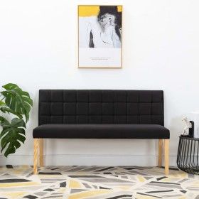 Schwarze Samtbank 140 cm von vidaXL, Bänke für Hallen und Lager - Ref: Foro24-288575, Preis: 213,06 €, Rabatt: %