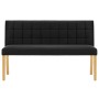 Schwarze Samtbank 140 cm von vidaXL, Bänke für Hallen und Lager - Ref: Foro24-288575, Preis: 213,06 €, Rabatt: %