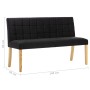 Schwarze Samtbank 140 cm von vidaXL, Bänke für Hallen und Lager - Ref: Foro24-288575, Preis: 213,06 €, Rabatt: %