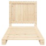 Estructura de cama con cabecero madera maciza pino 100x200 cm