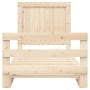 Estructura de cama con cabecero madera maciza pino 100x200 cm