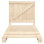 Estructura de cama con cabecero madera maciza pino 100x200 cm