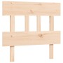 Bed for seniors with solid wood headboard 90x200 cm by vidaXL, Beds and slatted bases - Ref: Foro24-3195401, Price: 117,59 €,...