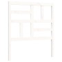 Weißer Massivholzbettrahmen mit Kopfteil 90x200 cm von vidaXL, Betten und Lattenroste - Ref: Foro24-3194882, Preis: 96,88 €, ...
