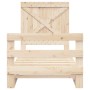Estructura de cama con cabecero madera maciza de pino 90x200 cm