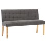 Banco de terciopelo gris 140 cm von vidaXL, Bänke für Hallen und Lager - Ref: Foro24-288576, Preis: 260,36 €, Rabatt: %
