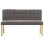 Banco de terciopelo gris 140 cm von vidaXL, Bänke für Hallen und Lager - Ref: Foro24-288576, Preis: 260,36 €, Rabatt: %
