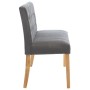 Banco de terciopelo gris 140 cm von vidaXL, Bänke für Hallen und Lager - Ref: Foro24-288576, Preis: 260,36 €, Rabatt: %