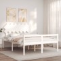 Cama para personas mayores con cabecero madera maciza 140x190cm de vidaXL, Camas y somieres - Ref: Foro24-3195527, Precio: 17...
