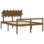 Doppelbett für Senioren, Kopfteil aus honigbraunem Holz von vidaXL, Betten und Lattenroste - Ref: Foro24-3195554, Preis: 156,...