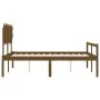 Doppelbett für Senioren, Kopfteil aus honigbraunem Holz von vidaXL, Betten und Lattenroste - Ref: Foro24-3195554, Preis: 156,...