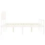 Cama personas mayores cabecero madera maciza blanco 160x200 cm de vidaXL, Camas y somieres - Ref: Foro24-3195557, Precio: 186...