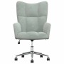 Sillón de relax de terciopelo gris claro