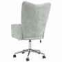 Sillón de relax de terciopelo gris claro