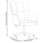 Sillón de relax de terciopelo gris claro