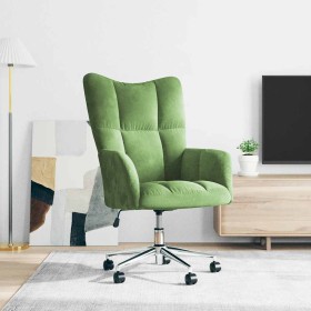 Sillón de relax de terciopelo verde claro