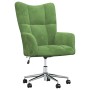 Sillón de relax de terciopelo verde claro