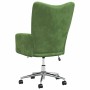 Sillón de relax de terciopelo verde claro