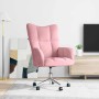 Sillón de relax de terciopelo rosa
