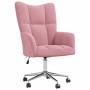 Sillón de relax de terciopelo rosa