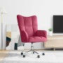 Sillón de relax de terciopelo rojo vino tinto