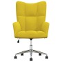 Sillón de relax de terciopelo amarillo mostaza