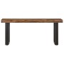 Bank aus massivem Recyclingholz und Stahl, 110 cm von vidaXL, Bänke für Hallen und Lager - Ref: Foro24-286458, Preis: 121,70 ...