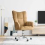 Sillón de relax de terciopelo marrón