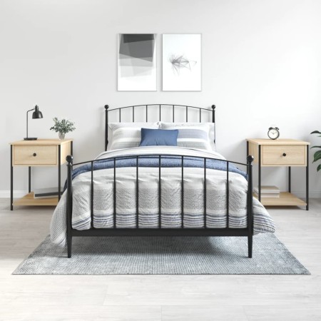 Nachttische, 2 Stück, Holzwerkstoff, Sonoma-Eiche, 44 x 45 x 58 cm von vidaXL, Nachttische - Ref: Foro24-825846, Preis: 72,26...