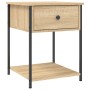 Nachttische, 2 Stück, Holzwerkstoff, Sonoma-Eiche, 44 x 45 x 58 cm von vidaXL, Nachttische - Ref: Foro24-825846, Preis: 72,26...