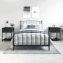 Mesitas de noche 2 uds madera de ingeniería negro 44x45x58 cm de vidaXL, Mesitas de noche - Ref: Foro24-825844, Precio: 73,41...