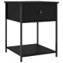 Mesitas de noche 2 uds madera de ingeniería negro 44x45x58 cm de vidaXL, Mesitas de noche - Ref: Foro24-825844, Precio: 73,41...