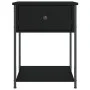 Mesitas de noche 2 uds madera de ingeniería negro 44x45x58 cm de vidaXL, Mesitas de noche - Ref: Foro24-825844, Precio: 73,41...