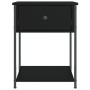 Nightstands 2 pcs engineered wood black 44x45x58 cm by vidaXL, Nightstands - Ref: Foro24-825844, Price: 74,32 €, Discount: %
