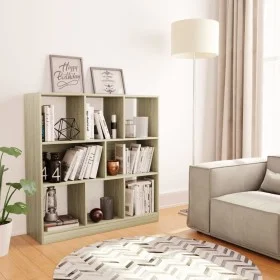Oak-colored plywood shelf 97.5x29.5x100 cm by vidaXL, Bookcases and shelves - Ref: Foro24-800174, Price: 68,51 €, Discount: %