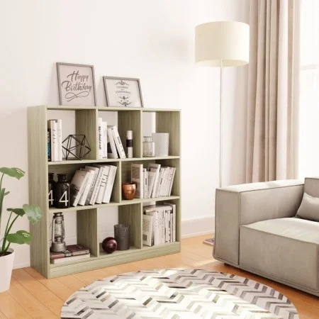 Regal aus eichenfarbenem Sperrholz, 97,5 x 29,5 x 100 cm von vidaXL, Bücherregale und Regale - Ref: Foro24-800174, Preis: 68,...