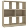 Regal aus eichenfarbenem Sperrholz, 97,5 x 29,5 x 100 cm von vidaXL, Bücherregale und Regale - Ref: Foro24-800174, Preis: 68,...