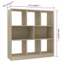 Regal aus eichenfarbenem Sperrholz, 97,5 x 29,5 x 100 cm von vidaXL, Bücherregale und Regale - Ref: Foro24-800174, Preis: 70,...