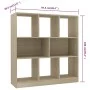 Regal aus eichenfarbenem Sperrholz, 97,5 x 29,5 x 100 cm von vidaXL, Bücherregale und Regale - Ref: Foro24-800174, Preis: 68,...