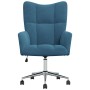 Sillón de relax de terciopelo azul