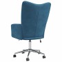 Sillón de relax de terciopelo azul