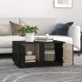 Solid black pine wood coffee table 80x50x40 cm by vidaXL, Coffee table - Ref: Foro24-814423, Price: 68,35 €, Discount: %
