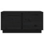 Couchtisch aus massivem schwarzem Kiefernholz, 80 x 50 x 40 cm von vidaXL, Couchtisch - Ref: Foro24-814423, Preis: 68,35 €, R...