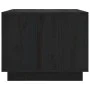 Solid black pine wood coffee table 80x50x40 cm by vidaXL, Coffee table - Ref: Foro24-814423, Price: 68,35 €, Discount: %