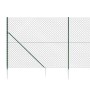 Cerca de alambre con pinchos de anclaje verde 2,2x10 m