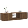 Mueble de TV con luces LED marrón roble 140x40x35,5 cm de vidaXL, Muebles TV - Ref: Foro24-822683, Precio: 89,30 €, Descuento: %